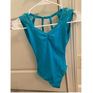 SO DANCA teal leotard for ballet/dance/gymnastics